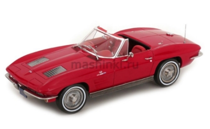 Изображение NOREV 1/18 CHEVROLET Corvette C2 Sting Ray Cabriolet 1963 riverside red