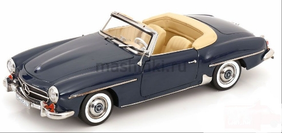 Изображение NOREV 1/18 MERCEDES-BENZ 190SL Cabriolet (W121) 1957 (4/4) middle blue