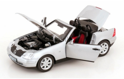 Изображение NOREV 1/18 MERCEDES-BENZ SLK (R172) Convertible 1996 (4/4) brillant silver