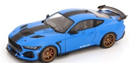 Изображение SOLIDO 1/18 FORD Mustang Super Snake Coupe 2024 blue metallic-black/синий-черный
