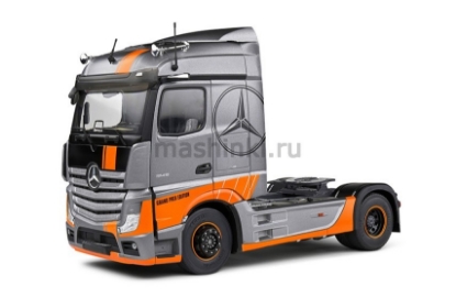 Изображение SOLIDO 1/24 Седельный тягач MERCEDES-BENZ Actros L GRAND PRIX EDITION 2019 металл. silver/серебристый