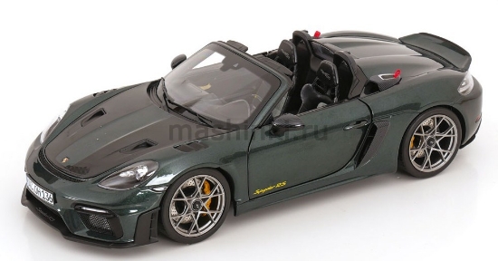 Изображение NOREV 1/18 PORSCHE 718 Spyder RS Weissach Pack (982) 2023 forest green metallic