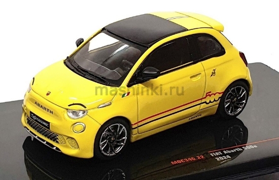 Изображение IXO 1/43 FIAT 500e Abarth 2024 yellow