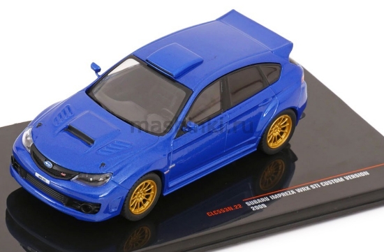 Изображение IXO 1/43 SUBARU Impreza WRX STI Custom 2009 blue