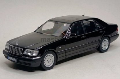 Изображение NOREV 1/18 MERCEDES-BENZ S600 (W140) 1997 (6/6) obsidian black metallic