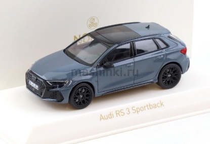 Изображение NOREV 1/43 AUDI RS3 Sportback III (8Y) 2025 kermora grey