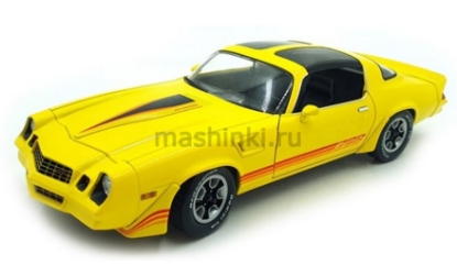 Изображение GREENLIGHT 1/18 CHEVROLET Camaro Z28 T-Roof 1980 bright yellow