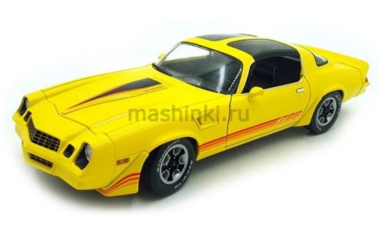 Изображение GREENLIGHT 1/18 CHEVROLET Camaro Z28 T-Roof 1980 bright yellow
