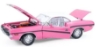 Изображение GREENLIGHT 1/18 DODGE Challenger R/T Hardtop 440 Six Pack 1970 (4/4) panther pink/black/white