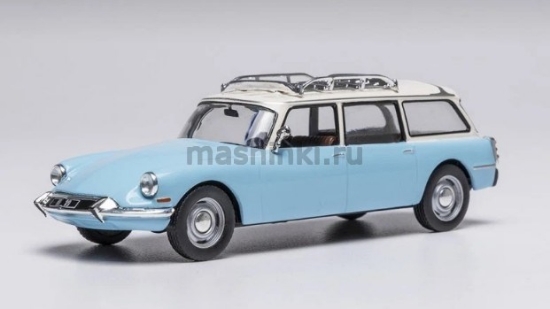 Изображение IXO 1/43 CITROEN ID19 Break 1960 light blue/white
