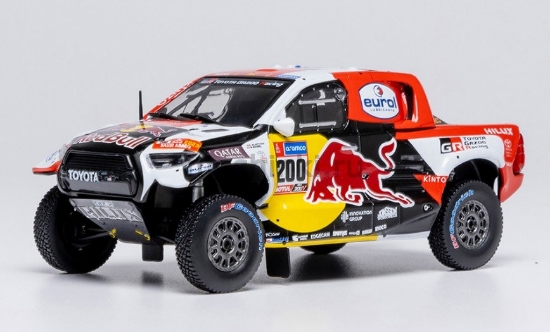 Изображение IXO 1/43 TOYOTA GR DKR Hilux Evo T1+ №200 Toyota Gazoo Racing Red Bull Al-Attiyah/Baumel победитель Rally Dakar 2023