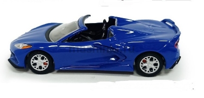 Изображение GREENLIGHT 1/64 CHEVROLET Corvette Stingray Convertible 2021 elkhart lake blue