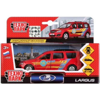 Изображение ТЕХНОПАРК LADA Largus Спорт 12 см металл. красный