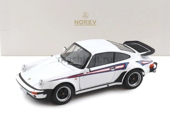 Изображение NOREV 1/18 PORSCHE 911 Turbo 3.3 Coupe (930) Martini Edition 1980 (4/4) white