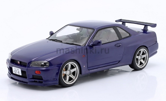 Изображение SOLIDO 1/18 NISSAN Skyline GT-R (R34) 1999 midnight purple