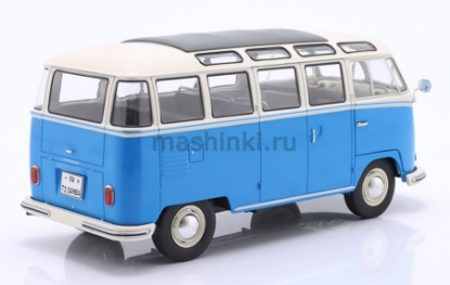 Изображение SOLIDO 1/18 VW T1 Samba 1962 blue/white