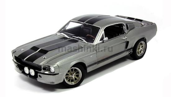 Изображение GREENLIGHT 1/18 FORD Mustang GT 500 Eleanor (к/ф Угнать за 60 секунд) 1967 (4/4) silver