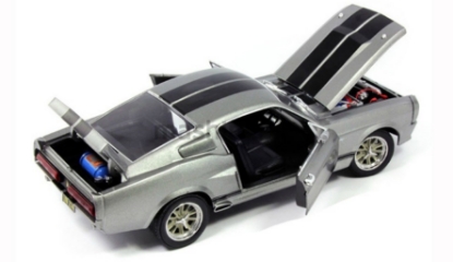 Изображение GREENLIGHT 1/18 FORD Mustang GT 500 Eleanor (к/ф Угнать за 60 секунд) 1967 (4/4) silver
