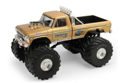 Изображение GREENLIGHT 1/43 FORD F-250 Monster Truck Bigfoot №1 50th Anniversary 1979 gold metallic