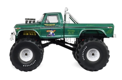 Изображение GREENLIGHT 1/43 FORD F-250 Monster Truck Thumper Bigfoot (колеса 66 дюймов) 1975 green