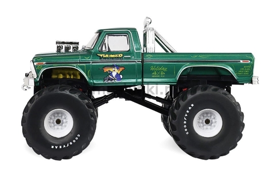 Изображение GREENLIGHT 1/43 FORD F-250 Monster Truck Thumper Bigfoot (колеса 66 дюймов) 1975 green