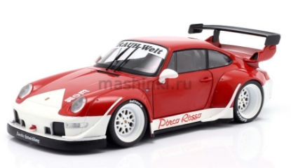 Изображение SOLIDO 1/18 PORSCHE RWB Bodykit Porco Rosso (2/4) red